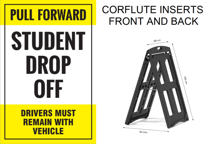 School Drop off & Pick Up Signs - Edusign: School Banners, Flags, Signs ...